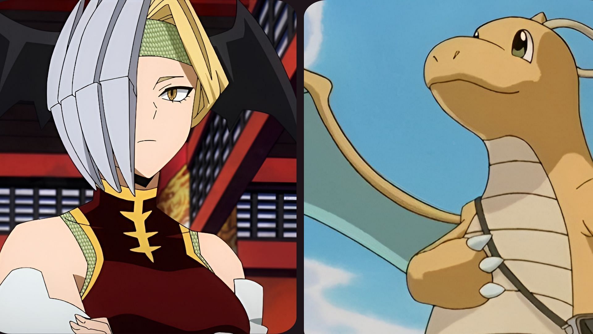 Still of Ryukyu and Dragonite (Image via Studio Bones and OLM)